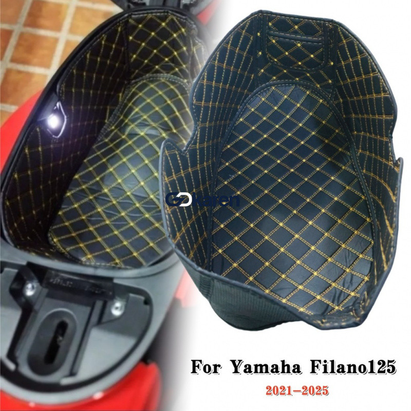 YAMAHA grand filano125 เบาะรองนั่งถังดัดแปลงเบาะรองนั่งซับหนัง PU ถังล้อมรอบเบาะ 2021-2025