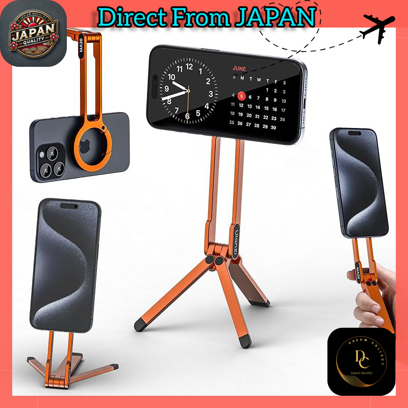 Ulanzi MA30 All-Metal Mobile Phone Tripod - Mini Foldable and Portable, Compatible with MagSafe, 360