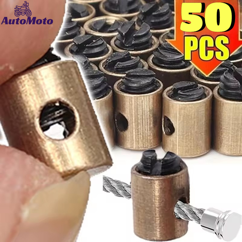 10/30/50Pcs Off-Road รถจักรยานยนต์คันเร่งสาย Core เบรค Bolt Pin สําหรับ 50CC-250CC CRF XR BBR KLX TTR- จักรยานคันเร่งดึงสายเบรค Stop Bolt Pin สําหรับ Motocross อุปกรณ์เสริม