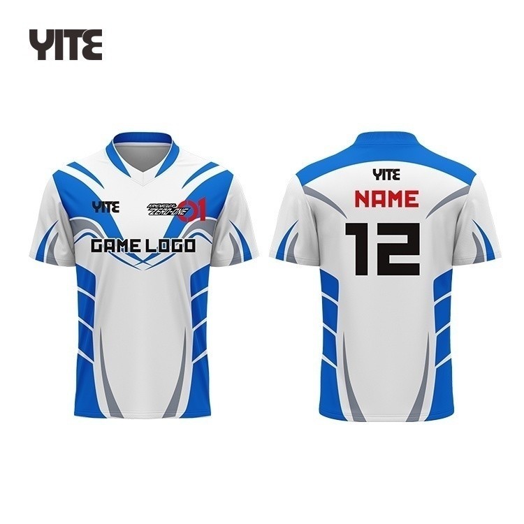 เสื้อยืดสำหรับเกม e-sports ผู้ชาย พร้อมการออกแบบได้เองและดีไซน์_sublimation