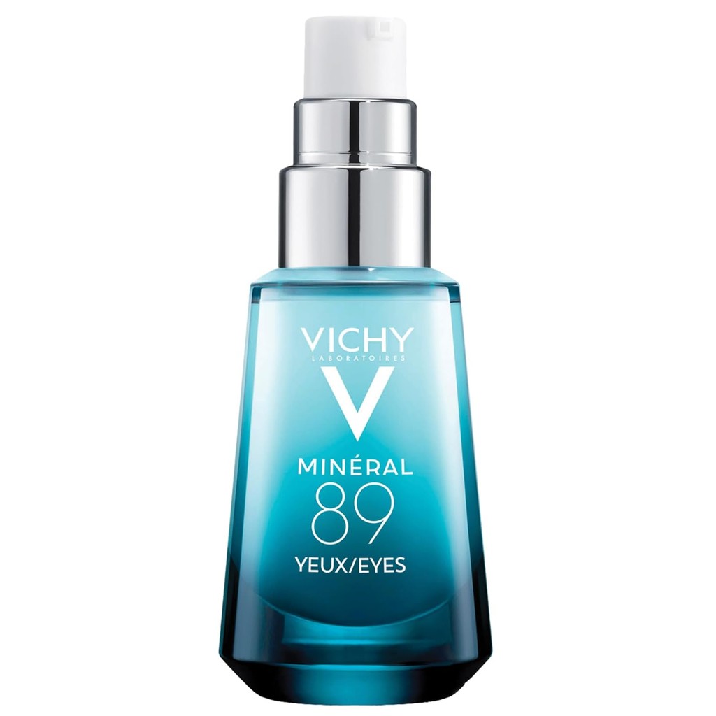 Vichy Mineral 89 Eye Serum, ครีมกรดไฮยาลูโรนิกและคาเฟอีน, ครีมใต้ตาสําหรับความหมองคล้ํา, ลดให้ความชุ