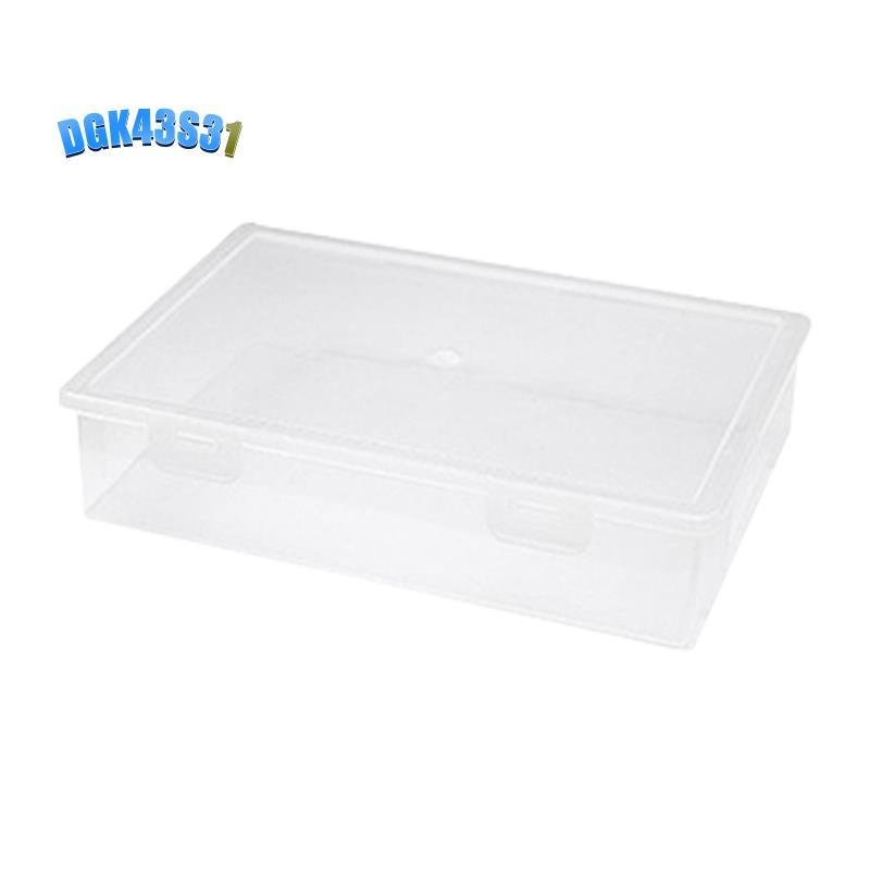 dgk43s31Plastic File Organizer กล่องเก็บของสี่เหลี่ยมโปร่งใส A4 กล่องเก็บแฟ้มกล่องเก็บ