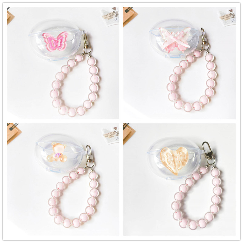 สำหรับ Baseus M3S M2S Pro Case MC1 M2 AirGo 1Ring AS01 E19 E20 ฝากป้องกัน TPU สีชมพู