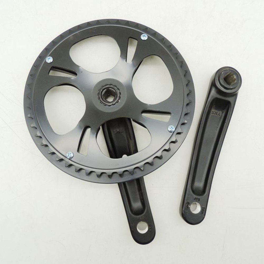 ชุดโซ่จักรยาน Crankset ขนาด 48T 165 มม. เหมาะสำหรับ Fixie และ Ebike เพิ่มประสิทธิภาพการขับขี่