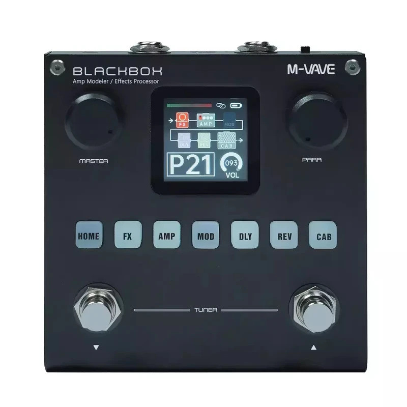 M-VAVE Blackbox กีตาร์/เบส AMP Modeler Multi Effects โปรเซสเซอร์ชาร์จสําหรับกีตาร์ไฟฟ้าเบส