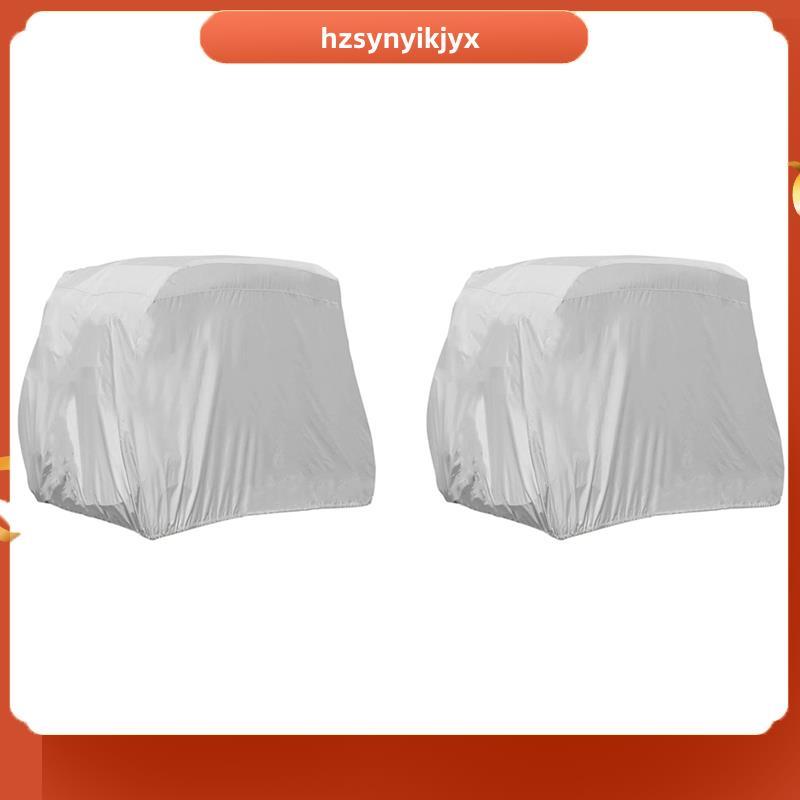 hzsynyikjyx2X 4 ฝาครอบรถกอล์ฟโดยสาร 210D Oxford กันน้ํากันฝุ่นหลังคา Rain Cover สําหรับ EZ GO, Club 