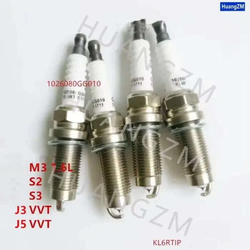 4 ชิ้น/เซ็ตหัวเทียนสําหรับ JAC Refine J3 Tagaz C10 J5VVT J4 S2/T40 S3/T5 M3 1026080GG010