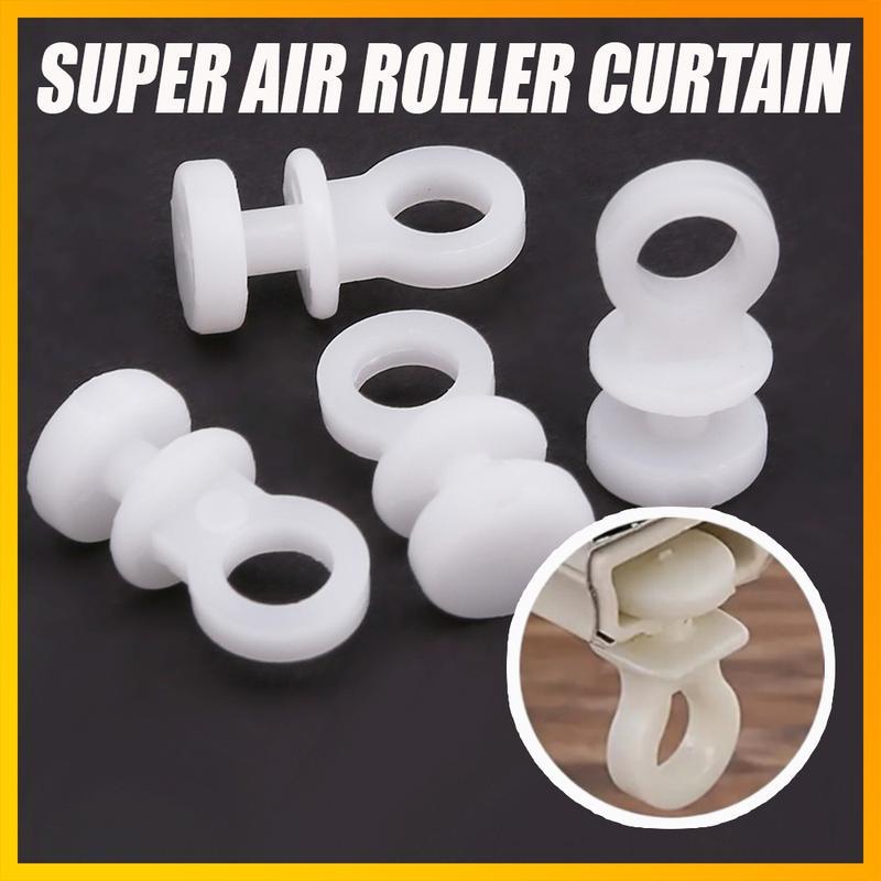 Batang Langsir Plastik Roda Rail Langsir / Super Air Roller Windows Glider Curtain (1pkt X 400 ชิ้น)