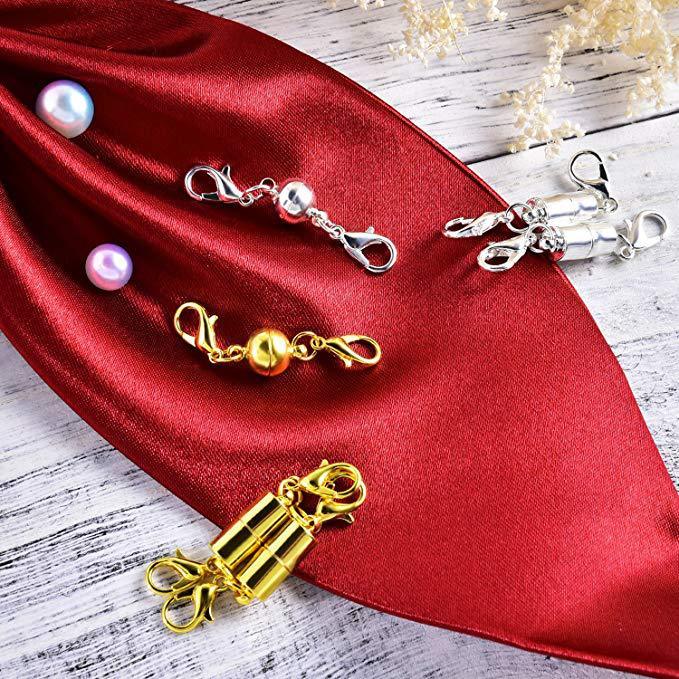 อุปกรณ์เสริมหัวเข็มขัดแม่เหล็ก ทรงกลมและทรงกระบอกสำหรับสร้อยคอยามสวมใส่ง่าย พร้อมดีไซน์เพชรจาก BCJ