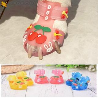 CORDELL 4 ชิ้น/เซ็ตสุนัขรองเท้าแตะเยลลี่ฤดูร้อน,การ์ตูนลื่นร…