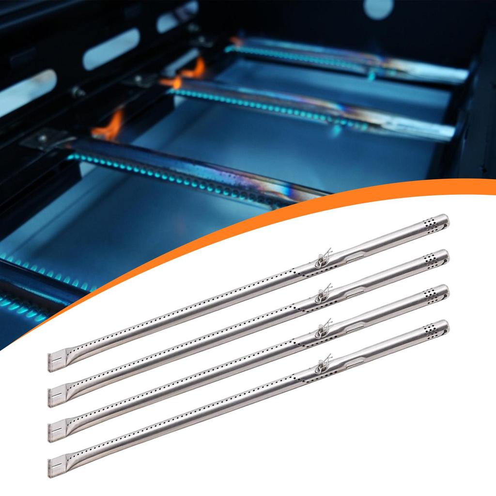 [Lszcx6l] 4x Grill Burner Tubes Searing Burner Tubes Practical for Gas Grill BBQ Replacement for Cam
