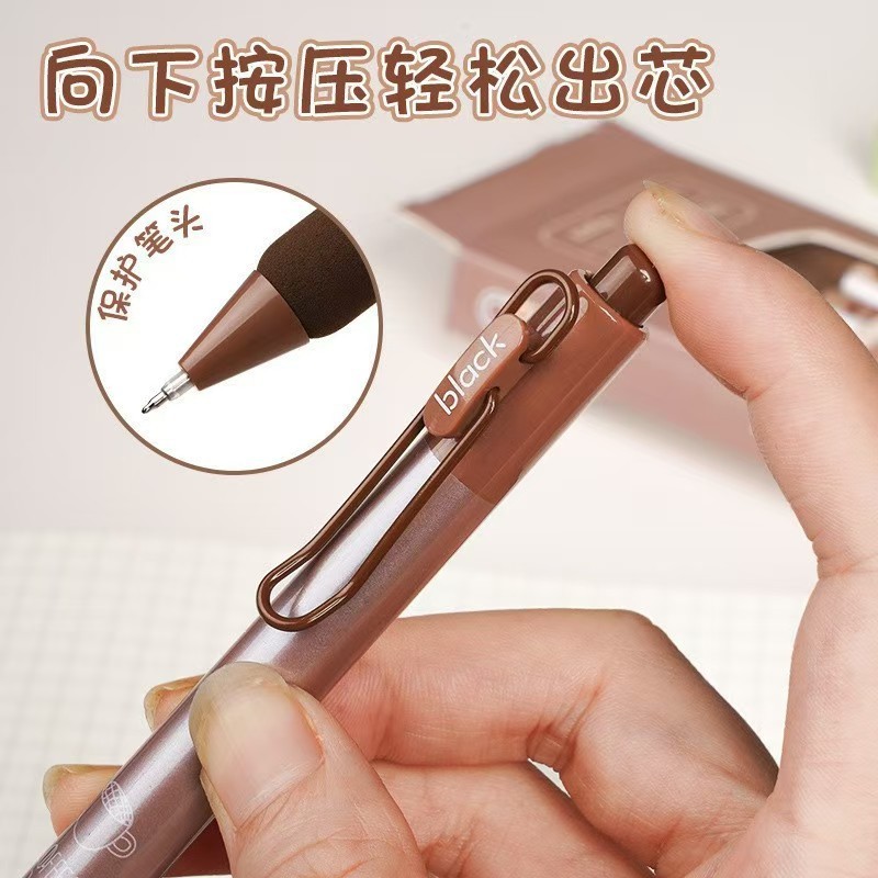 4 ชิ้น/เซต ปากกาเจล 0.5mm หมึกสีดำ เขียนลื่น ชิ้นปากกา เป็นกลางปากกา อุปกรณ์การเรียน (พร้อมส่ง) BS70 ราคา ถูกที่สุด ดีลบีเคเค แกลเลอรีภาพที่ 5