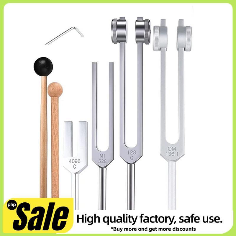 ชุดส้อมปรับแต่ง 4 ชิ้น (128Hz, 136.1Hz, MI 528Hz, 4096Hz),สําหรับ Healing Chakra,Sound Therapy,Relie