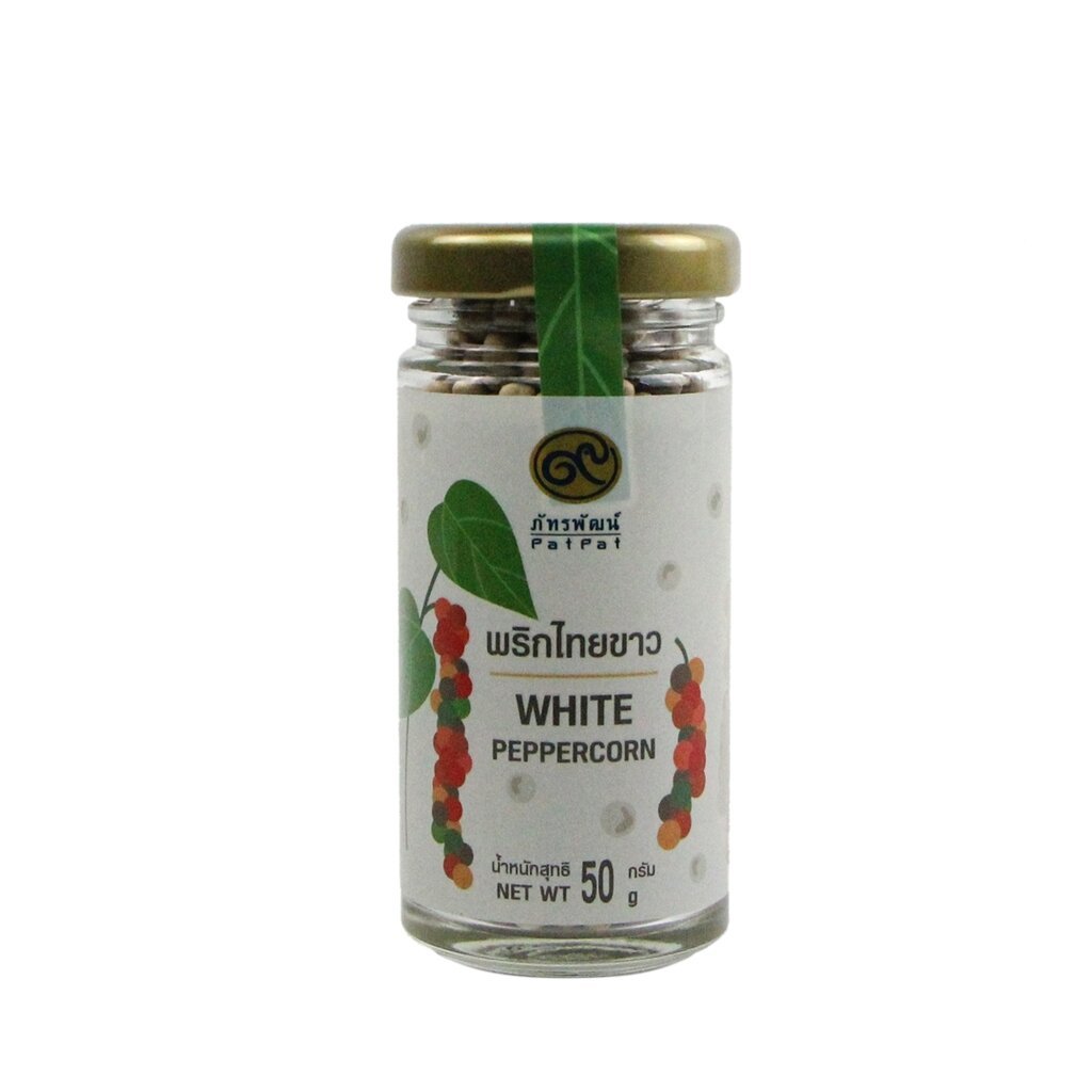 (Exp. -10/12/2025) พริกไทยขาว ขนาด 50 กรัม (WHITE PEPPER)