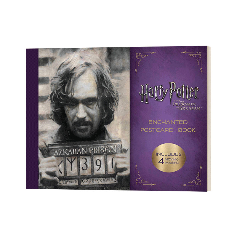 英文原版 Harry Potter และนักโทษของ Azkaban Enchanted Postcard Book 利หลังจาก Americanide Azkaban Enchante