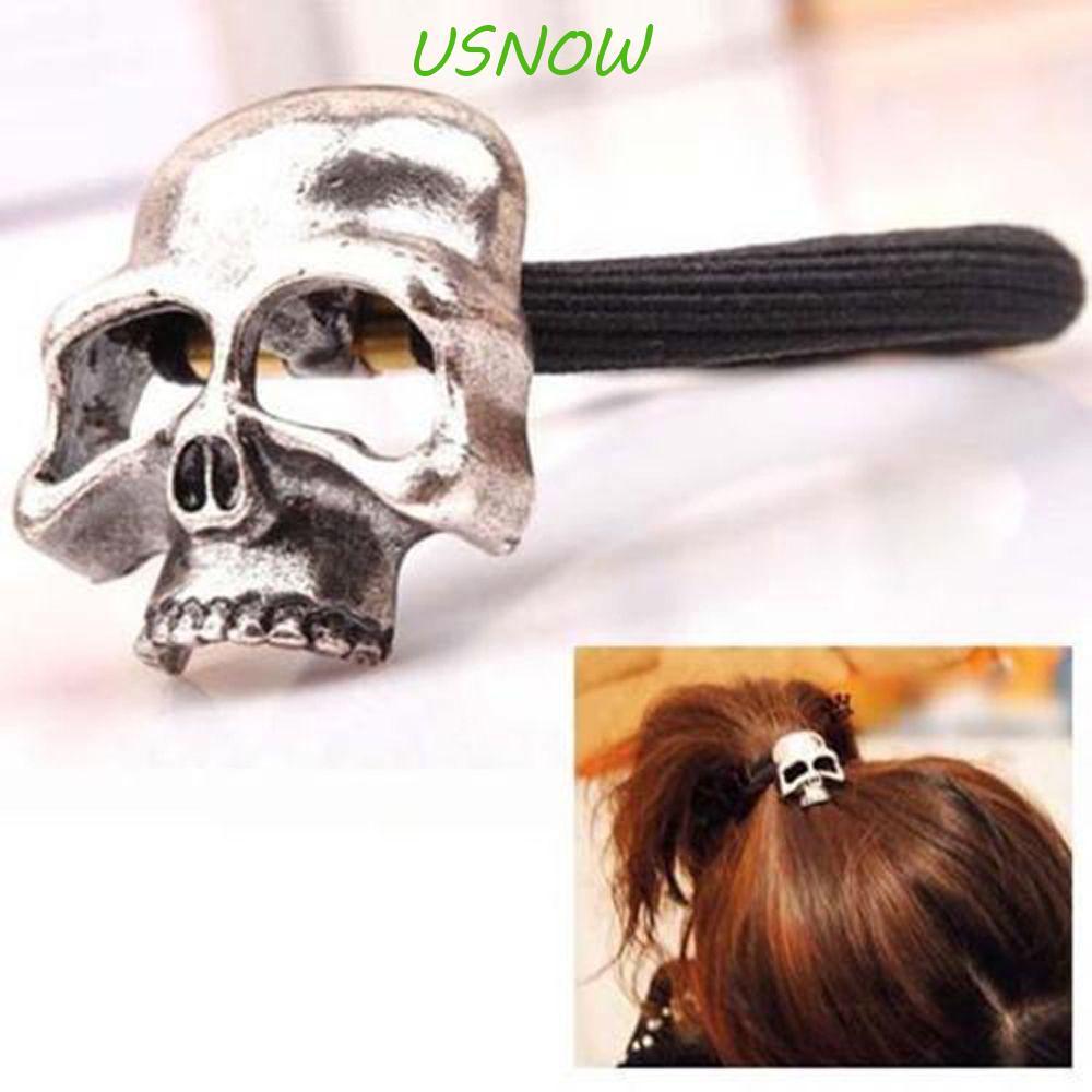 USNOW โลหะ Skull Girl Vintage Punk สำหรับฮาโลวีน