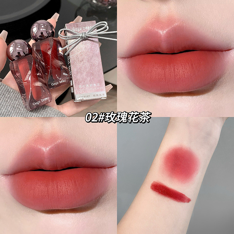 CJ Soft Mousse Lip Mud Velvet Soft Matte ฤดูใบไม้ร่วงฤดูหนาว Lip Glaze ความงามหญิง Matte ลิปสติก