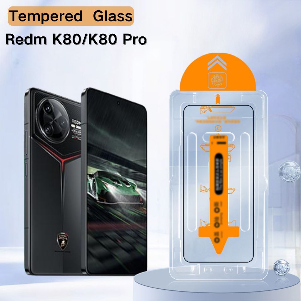 2PCS ป้องกันหน้าจอสําหรับ Redmi K80 Ultra K80 Pro HD กระจกนิรภัยสําหรับ K80/K80 Pro ฟิล์มใส Anti-Scr