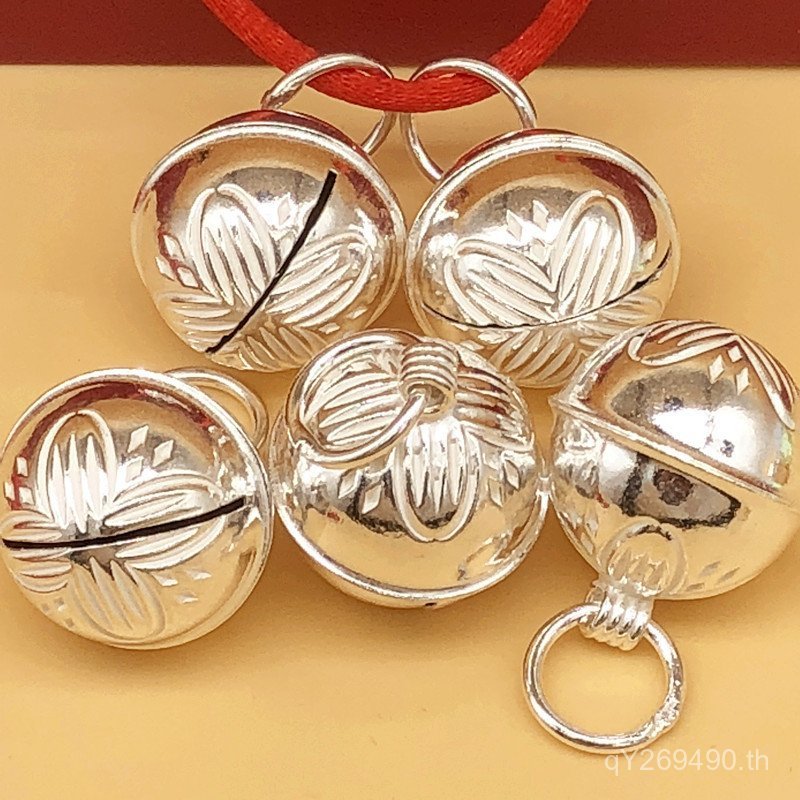 อุปกรณ์เสริม Lotus Bell อุปกรณ์เสริม 18mmS925diy เงินสเตอร์ลิงโรงงานขายส่งสร้อยคอสร้อยข้อมือจี้เครื่