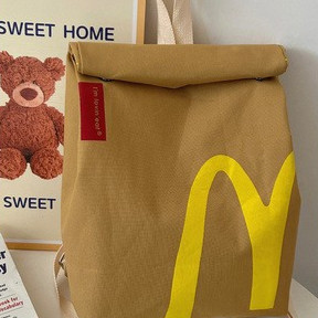 New McDonald's Bag Backpack Casual Backpack Hamburg Bag Bag EQRQ