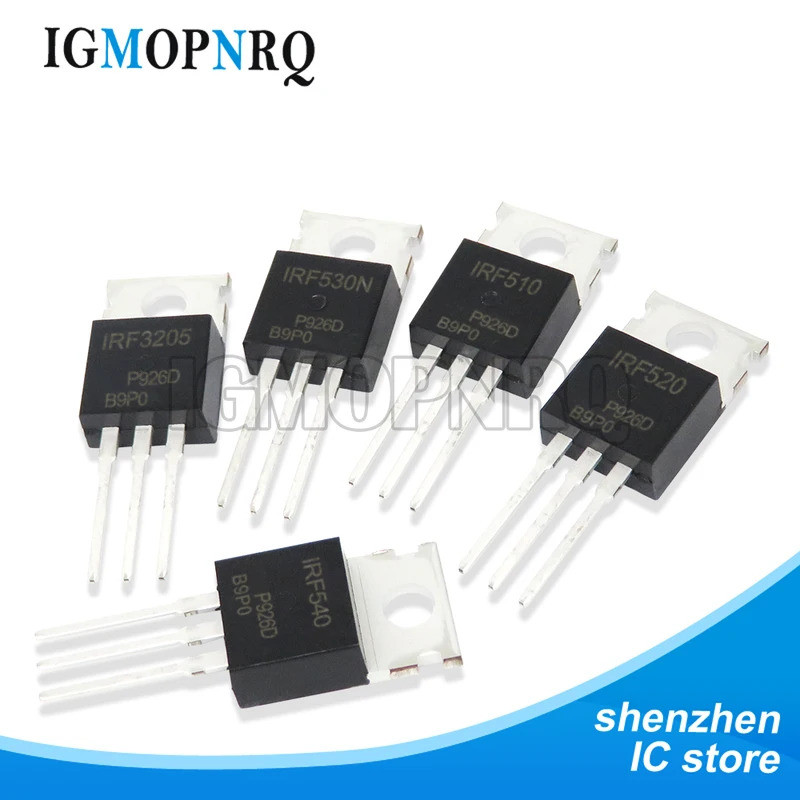 5PCS IRF3205 IRF510 IRF520 IRF530 IRF540 TO220 IRF620 IRF630 IRF640 IRF710 IRF730 IRF740 IRF830 IRF8