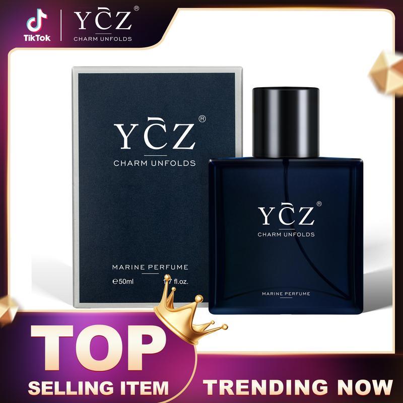 YCZ Midnight Marine Men's Cologne - 50ml Woody & Ocean Aroma EDP, Long-Lasting Perfume