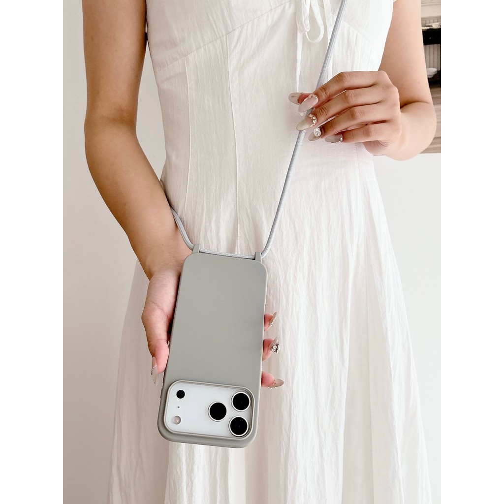 เคสไอโฟน 14 pro เคส iphone เชือกเส้นเล็กแบบสะพายข้างชิ้นเดียวใช้ได้สำหรับ IPhone 17เคสมือถือตะขอชิ้น