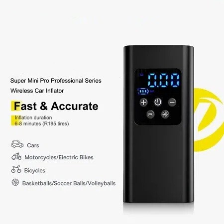 Car air pump wireless digital display intelligent tire air pump tire pressure detection air pump por