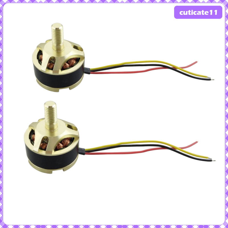[Cuticate1] มอเตอร์ไร้แปรงถ่าน 2 ชิ้น Cw Ccw สําหรับเฮลิคอปเตอร์ X4 H501s H501c Quadcopter