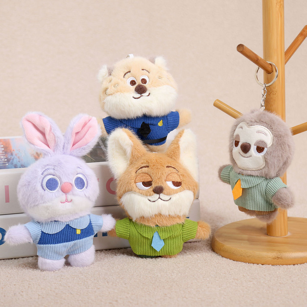 Zootopia 2 พวงกุญแจ Judy Hopps ตุ๊กตาตุ๊กตานุ่มยัดไส้ของเล่นของขวัญคริสต์มาสกระเป๋าเป้สะพายหลังจี้พวงกุญแจรถของเล่นเด็กของขวัญของขวัญวันเกิด