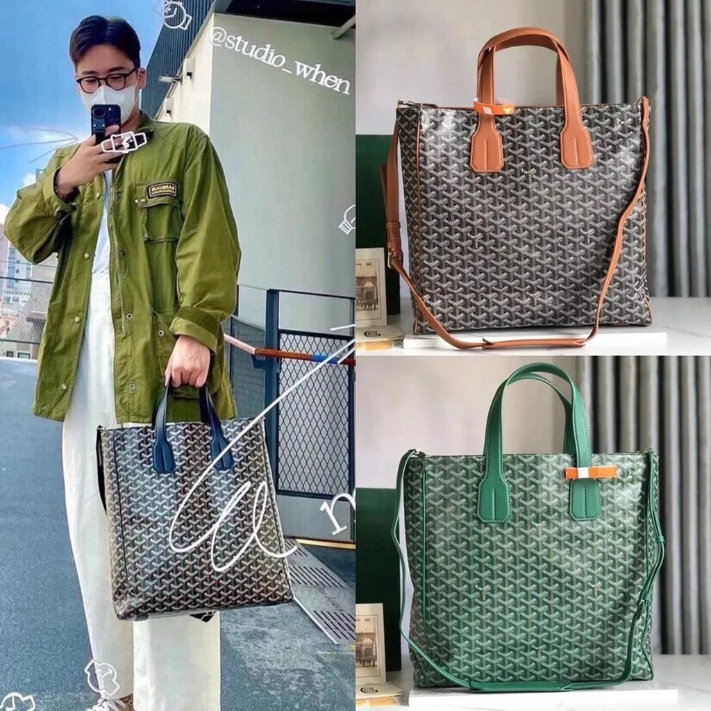 Goyard Goyard กระเป๋าเอกสารผู้ชาย Tote Bag Leisure Bag กระเป๋าเดินทางความจุขนาดใหญ่กระเป๋าคอมพิวเตอร