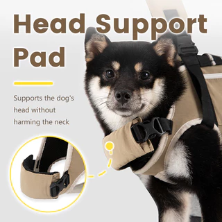 HamshMoc Dog Comfort Backpack การออกแบบตามหลักสรีรศาสตร์สายรัดระบายอากาศหัวเข็มขัดโลหะผสมสังกะสีใช้กลางแจ้ง