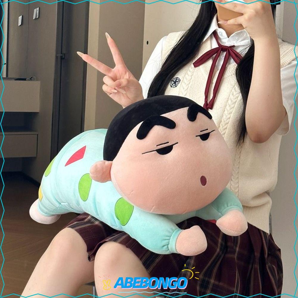 ABEBONGO ตุ๊กตาของเล่น, Soothing Sleep ชุดนอน Plush ของเล่น, น่ารัก Crayon Shin-chan ของขวัญ Soft Body หมอนตกแต่งบ้าน