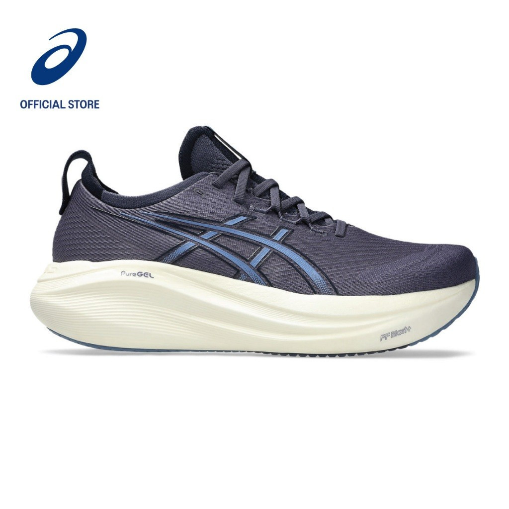 รองเท้าวิ่ง ASICS GEL-NIMBUS 27 ขนาดWide สีIndigo Matte/Denim Blue