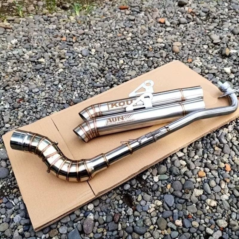 Jvt rv Kou Open Spec ท่อไอเสียท่อประเภท 51 มม. สําหรับ Wave 100 110 125 Xrm 100 110 125 RS 100 110 1