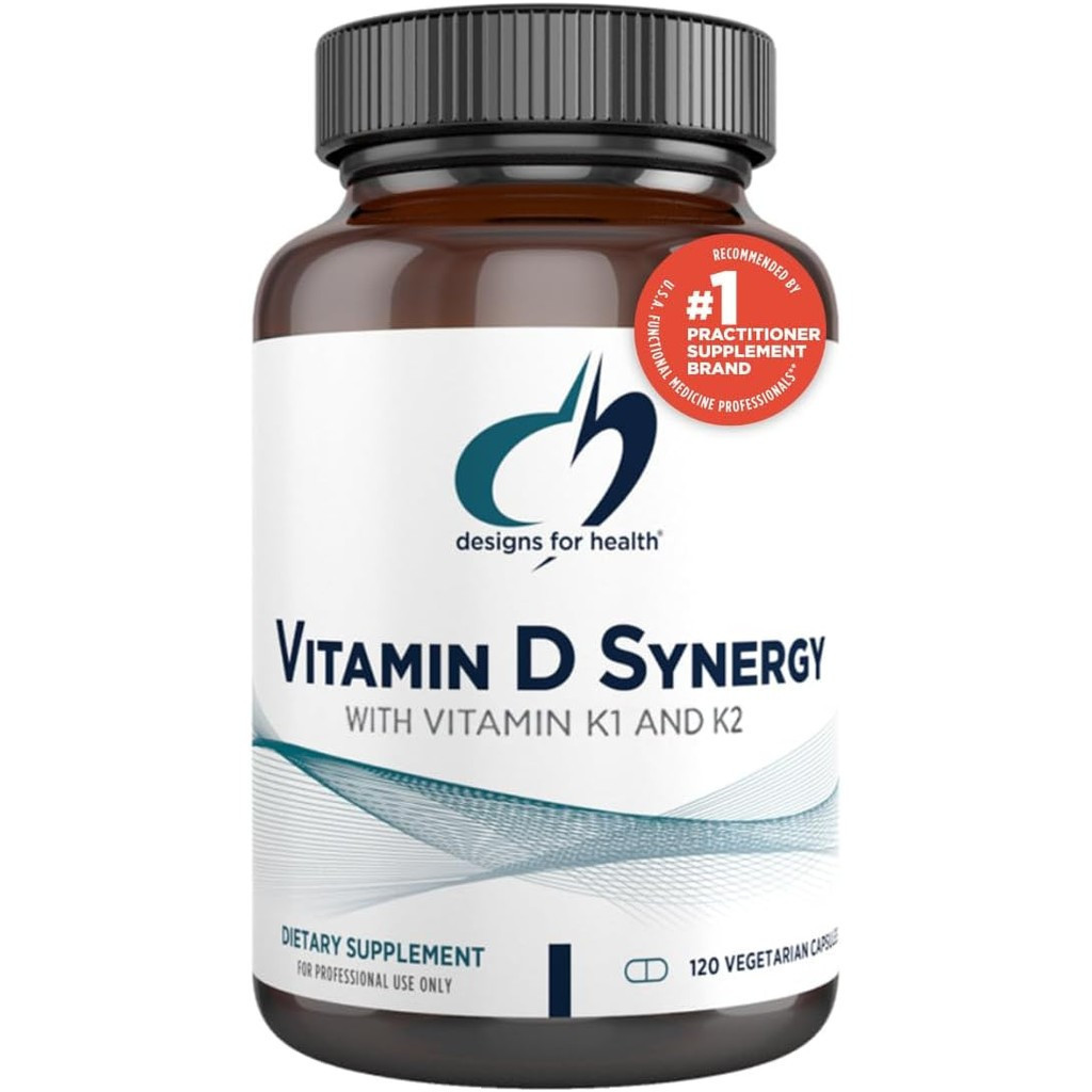 Designs for Health Vitamin D Synergy - 2000 IU Vitamin D with K Supplement - Supports Healthy Moods,