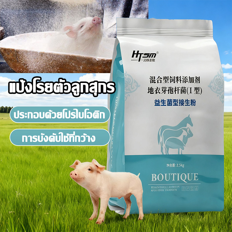 แป้งโรยตัวลูกสุกร แห้งเร็ว ป้องกันการติดเชื้อ ดูแลสัตว์ ช่วยดูแลสุขภาพหมู ทำให้ลูกสุกรแข็งแรง