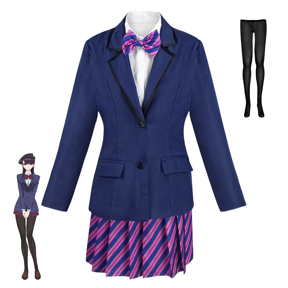 Komi CanT Communicate Komi Shoko Cos เสื้อผ้า Tadano Hitohito คอสเพลย์อะนิเมะชุดสําหรับพนักงานทั้งหม