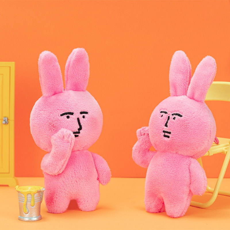 กระต่ายสีชมพู MyFriend Plush พวงกุญแจ ของขวัญน่ารักสำหรับเด็กและผู้ใหญ่