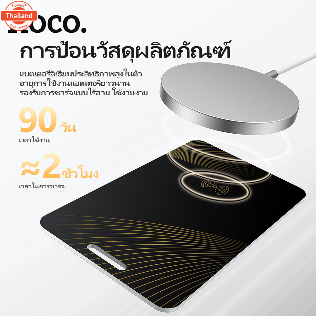 FKTP การ์ดระุตำแหน่ง HOCO E92 E91 Tag อุปกรณ์ติดตาม GPS ค้นหาตำแหน่ง สิ่งของ การ์ดการสูญหาย กันน้ำได