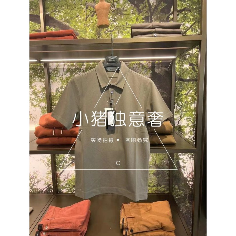 เสื้o Polo แขนสั้น Zegna Series ZZ สำหรับผู้ชาย ฤดูใบไม้ผลิและฤดูร้อน 6 สีเลือกได้จากผ้าฝ้ายคุณภาพดี