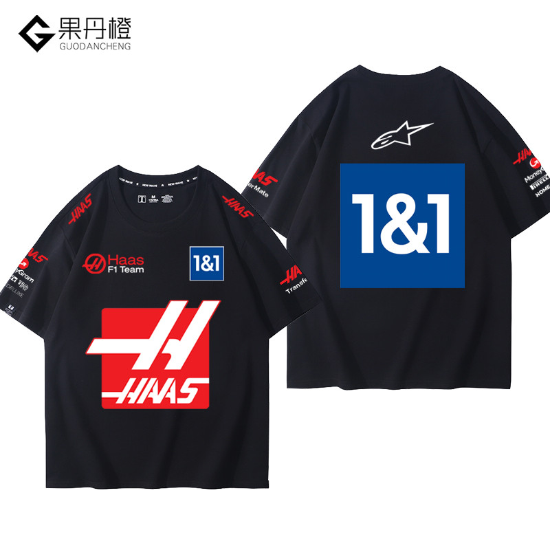 สไตล์ใหม่ปี 2023! Fleet F1 Racing Suit จาก HASS เสื้อยืดผ้าฝ้ายแท้ สำหรับผู้ชาย แขนสั้น คอกระดุมครึ่