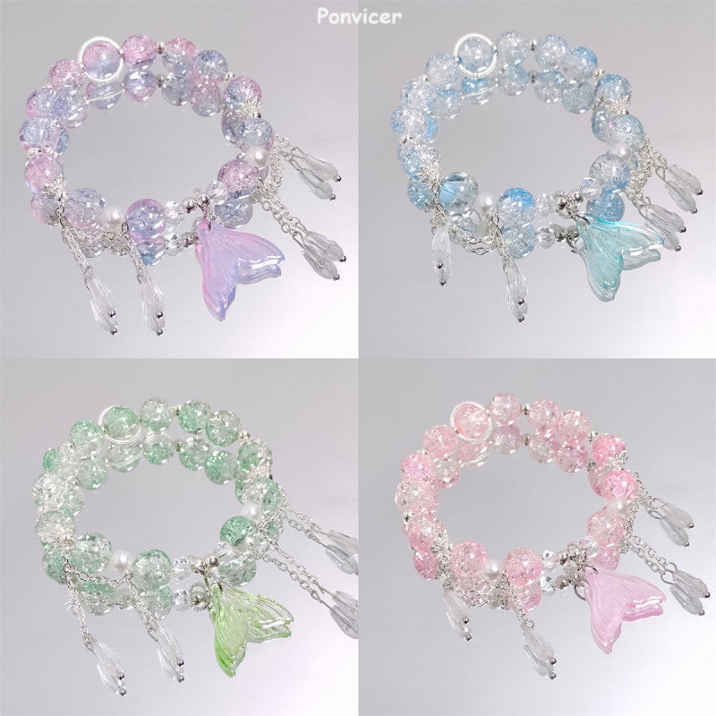 [COD]🌸นางฟ้าสุดน่ารัก หวาน สร้อยข้อมือ นางเงือก อเนกประสงค์ คริสตัล ผู้หญิง เฉพาะกลุ่ม เพื่อนที่ดีที่สุด