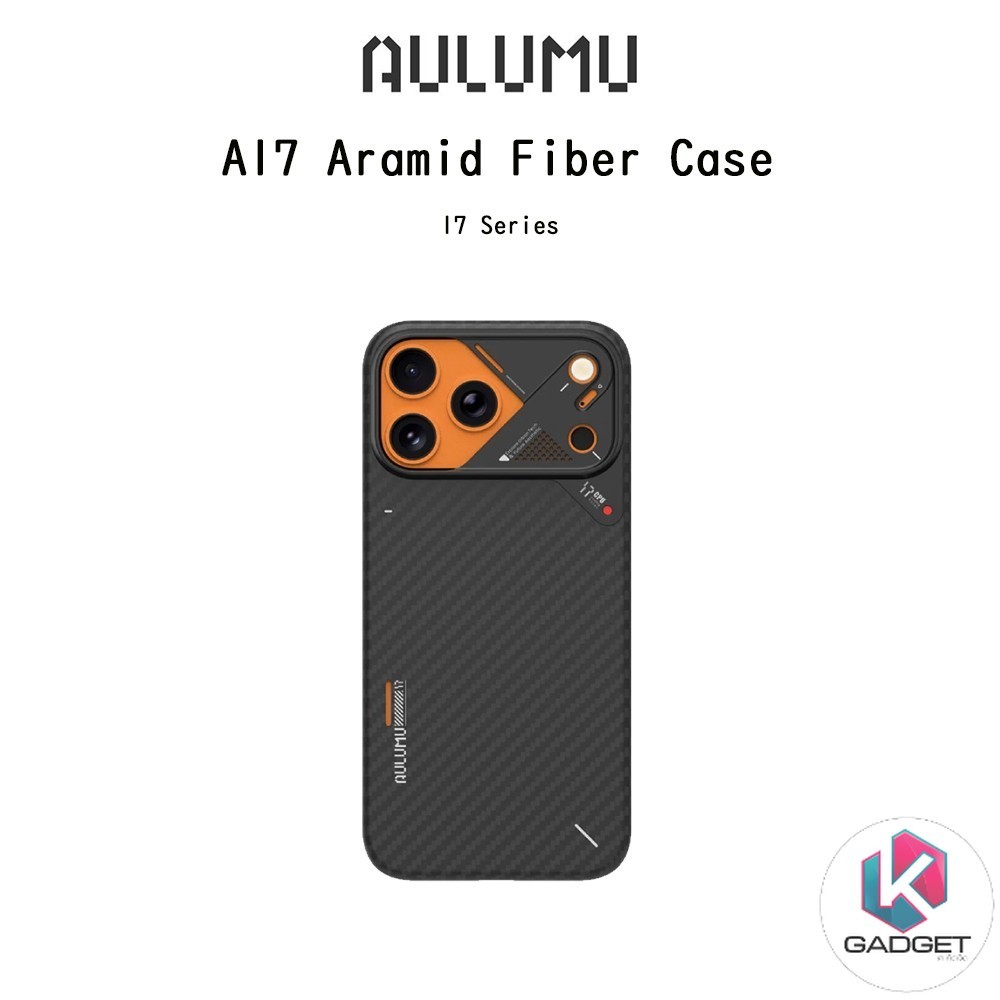 AULUMU A17 Aramid Fiber Case เคสAramid Fiberกันกระแทกเกรดพรีเมี่่ยม เคสสำหรับ iPhone 17Pro/17Promax 