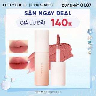 Son Kem Bùn JUDYDOLL Lip Mud Mịn lì Mờ Vân Môi Che phủ nền môi tốt Không khô môi Lâu trôi 3,3g