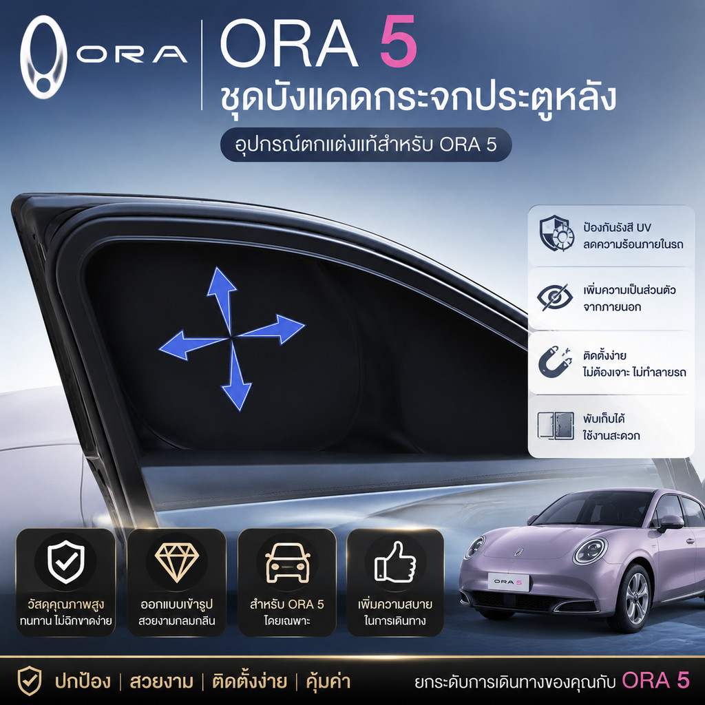 ORA 5 เฉดสี Body kit ORA 5 อุปกรณ์ตกแต่งรถยนต์ ORA555 d64