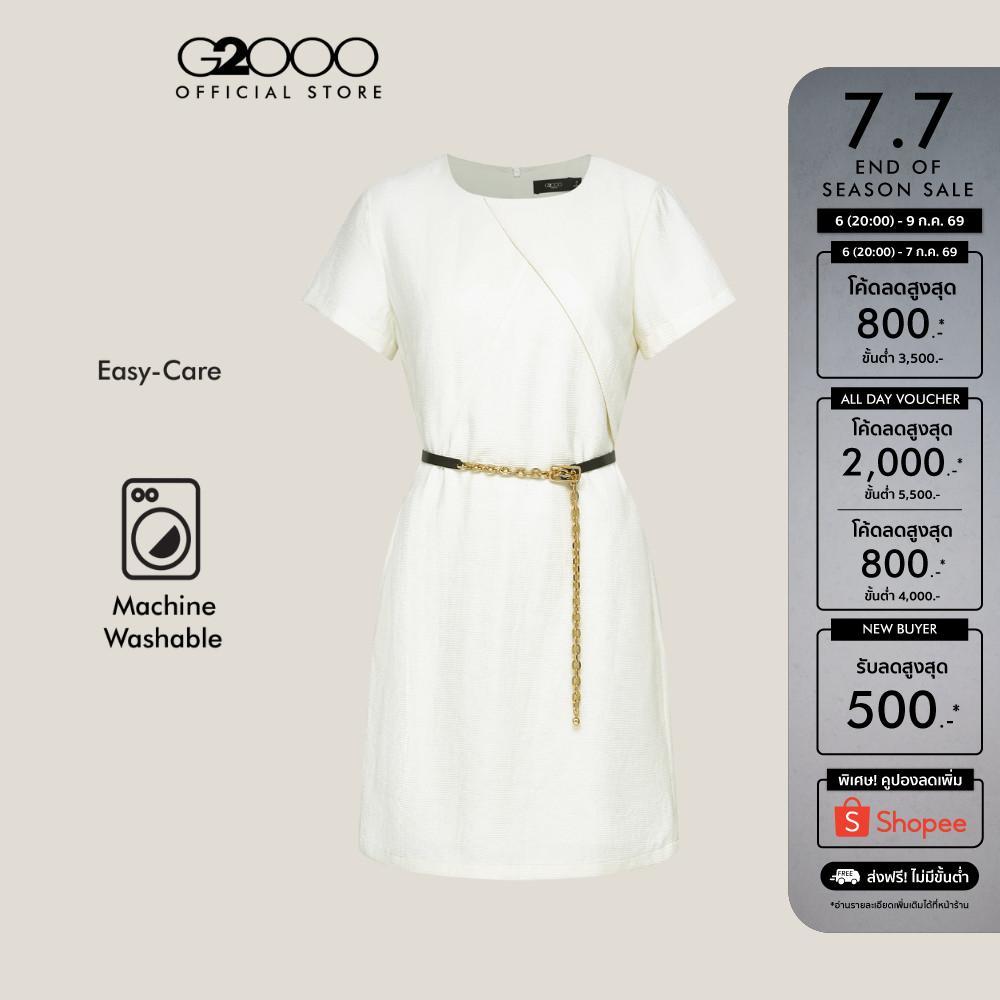 G2000 เดรสสำหรับผู้หญิง Fitted รุ่น 5623602510 OFF-WHITE
