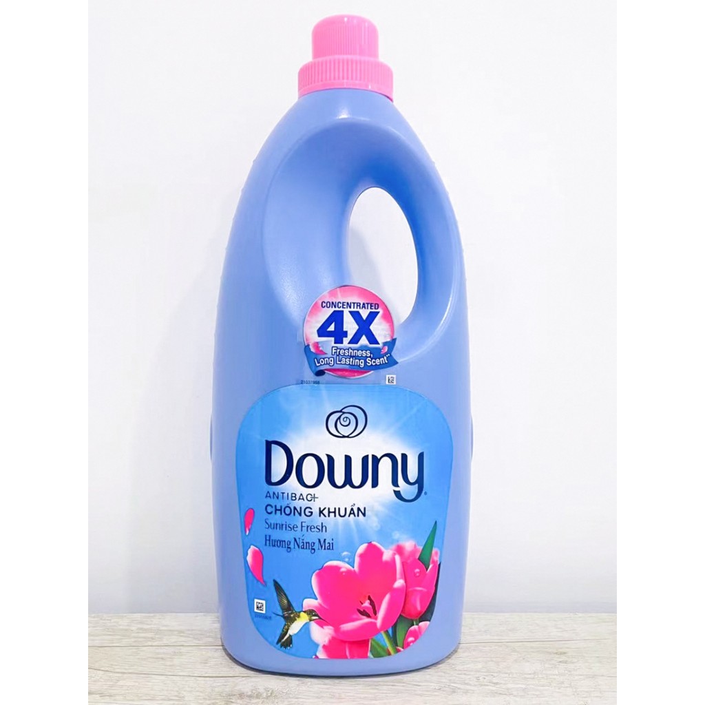 เวียดนาม Downy Downy ดาวน์นี่ น้ํายาปรับผ้านุ่ม 1.8 ลิตร/1800 มล. หมวกสีชมพูขวดสีฟ้า น้ํายาปรับผ้านุ