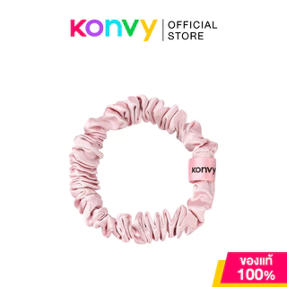 Konvy Silk Skinny Scrunchies คอนวี่ ยางรัดผมผ้าไหม แบบบาง (Deep Blue/Golden/Pink)