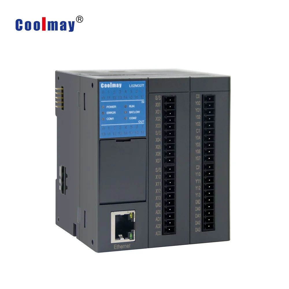 พร้อมส่ง Coolmay Integrated Plc Cpu Module 16 DI 16 DO ทรานซิสเตอร์ NPN Output Ethernet สูงสุด 512 จ